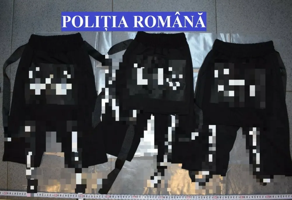 FOTO | Articole de îmbrăcăminte contrafăcute, în valoare de 140.000 de lei, confiscate de poliţiştii clujeni