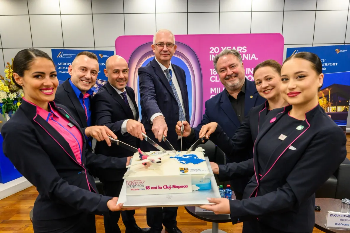 18 ani de Wizz Air la Cluj: David Ciceo anunță noi destinații, extinderea aeroportului și planuri pentru 10 milioane de pasageri