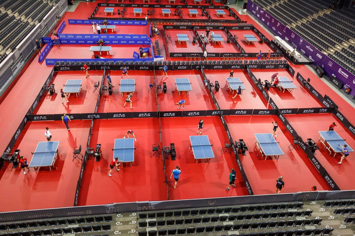 FOTO | Campionatul European de Tenis de Masă are loc în Sala Polivalentă din Cluj-Napoca
