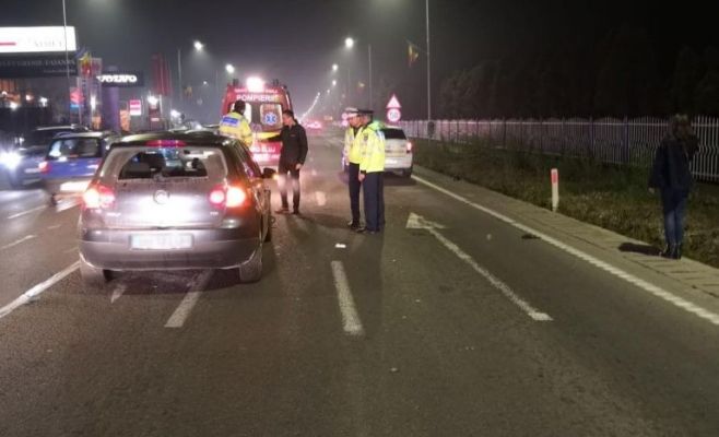 FOTO | Accident mortal la ieşire din Cluj-Napoca! Un bărbat a fost lovit de o maşină