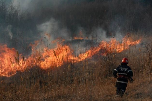 Peste 70 de incendii de vegetație, în ultima săptămână, la Cluj