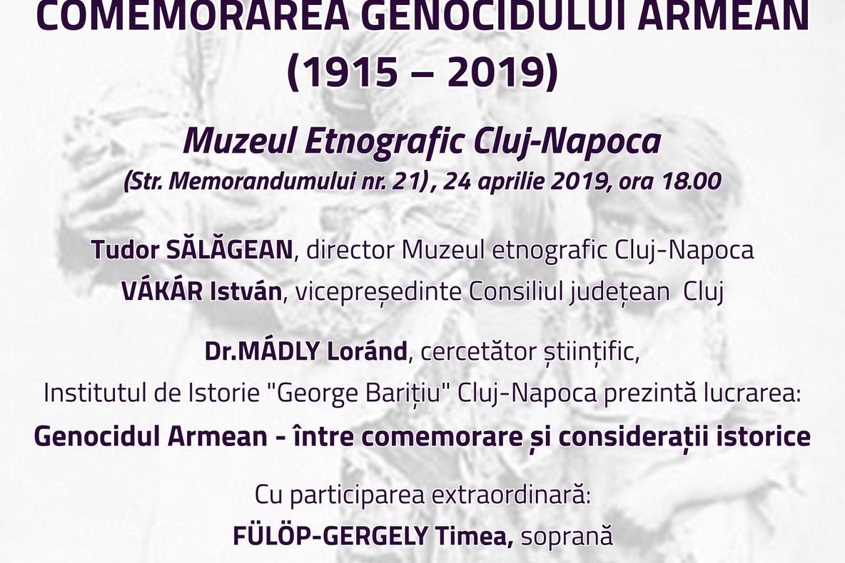 Genocidul armean, comemorat la Cluj