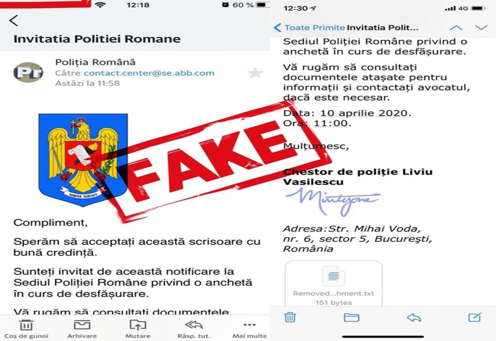 Nu deschideți astfel de e-mailuri!
