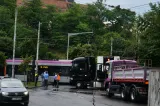 Accident la Podul Calvaria din Cluj: un tramvai a intrat într-un TIR. Imagini uluitoare 