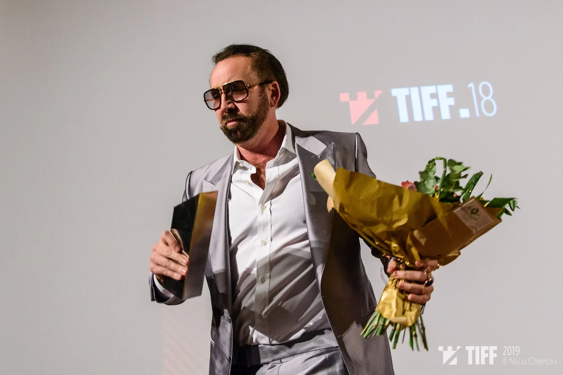Nicolas Cage, premiat la TIFF 2019 - Foto Nicu Cherciu