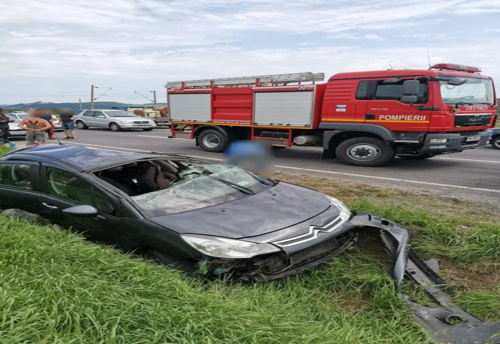 FOTO | Accident în Iclod! O femeie a fost rănită