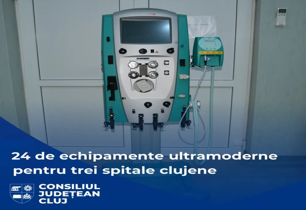 Trei spitale clujene au fost dotate cu peste 20 de noi echipamente medicale ultramoderne