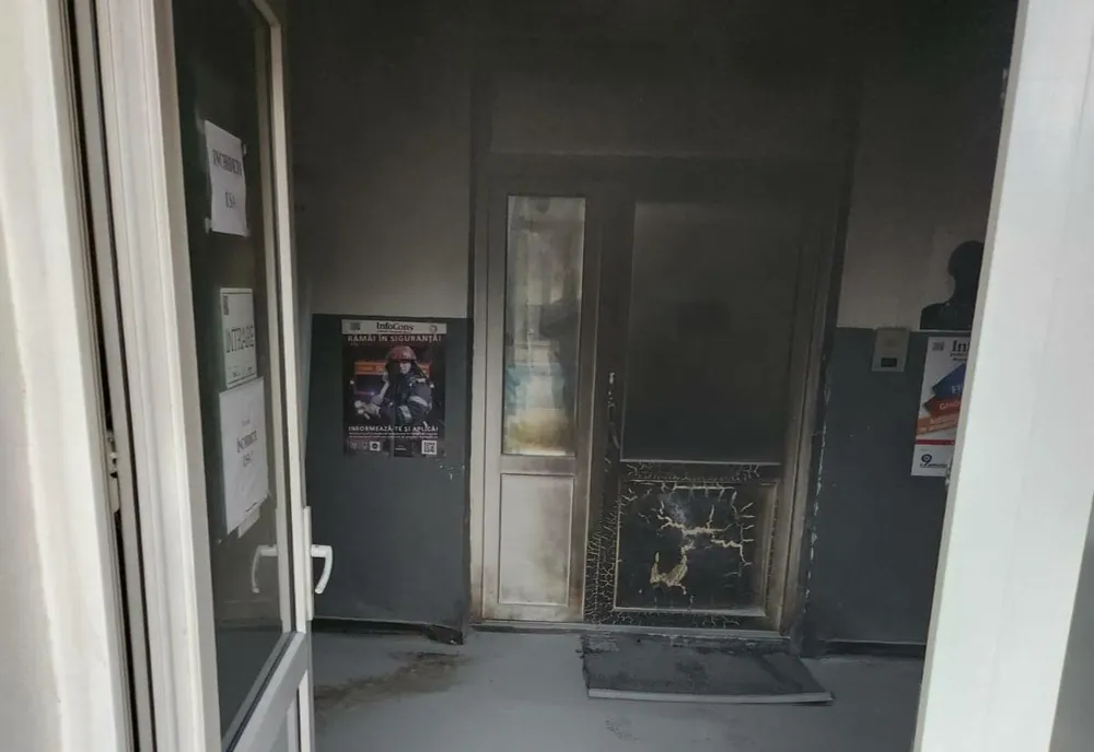 Incident extrem de grav în Huedin! Un marocan a aruncat un cocktail molotov în sediul poliţiei (FOTO)