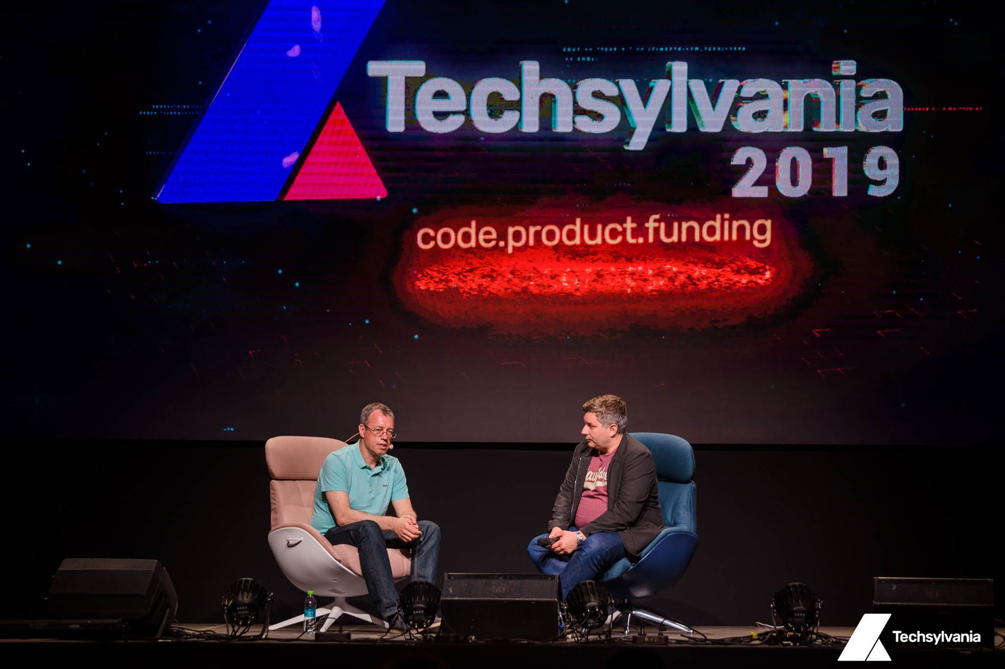 Ion Stoica and John Biggs at Techsylvania 2019