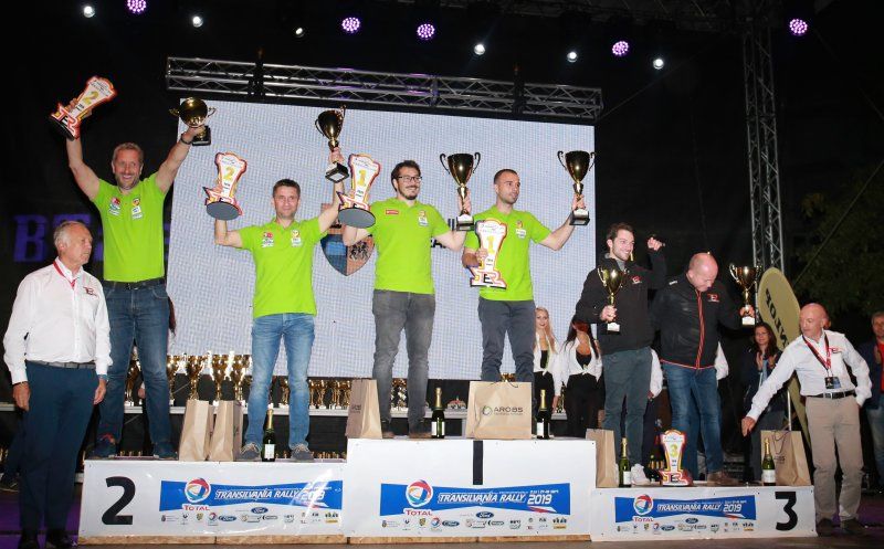 podium Transilvania Rally