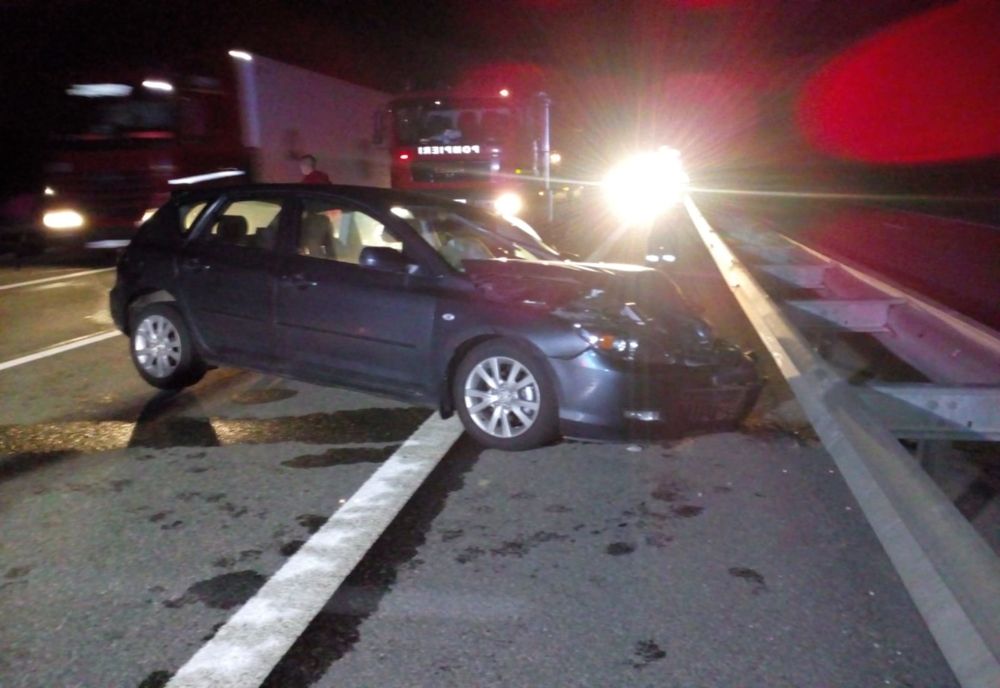 FOTO | Accident noaptea trecută pe Autostrada A3