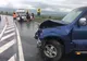 FOTO | Accident la intrare în Cluj: impact violent între două autoturisme, o persoană rănită