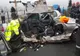 FOTO | Accident grav la ieşire din Cluj! Trei oameni răniţi după impactul dintre trei maşini
