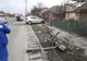FOTO | Accident în Iclod! Un şofer a adormit la volan şi a rupt un stâlp