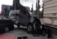 FOTO | Grav accident în centrul Clujului! Impact violent între o dubă a Jandarmeriei şi un autoturism