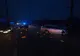 FOTO | Accident rutier cu două maşini în Gherla! Doi stâlpi au fost rupţi în urma impactului