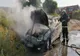 FOTO | Incendiu în Câmpia Turzii! O maşină a fost distrusă complet de flăcări