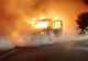 Autoutilitară încărcată cu aparate electrice distrusă de incendiu (FOTO)