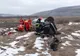 Accident rutier în Viştea! Un bărbat a fost rănit după ce s-a răsturnat cu maşina pe câmp (FOTO)