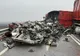 Accident pe Autostrada A3! Un bărbat a fost rănit după ce s-a răsturnat cu autocamionul (FOTO)