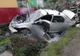 Accident urmat de un incendiu în Poieni! Un bărbat a fost rănit (FOTO)
