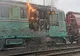 Alertă în Dej! O locomotivă a luat foc (FOTO)
