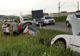 FOTO | Accident în Apahida! Două maşini au "zburat" în şanţ