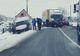 FOTO | Accident mortal în judeţul Cluj! Impact între un autotren, un autoturism şi o autoutilitară