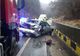 FOTO | Accident pe drumul care leagă Clujul de Oradea! Impact între un autotren şi o maşină