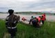 FOTO | Oameni salvaţi de ape! Pompierii clujeni au intervenit cu o barcă de salvare