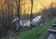 FOTO | Accident în judeţul Cluj! Un camion cu carcase de porc s-a răsturnat 