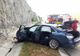 FOTO | Accident pe Autostrada A3! Coliziune între o maşină şi un ansamblu de autovehicule 