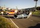 FOTO | Accident la intrare în Dej! Două maşini implicate, una s-a răsturnat