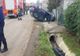 Accident spectaculos în Tritenii de Jos! Maşină răsturnată după ce a lovit un podeţ