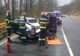 FOTO | Accident pe Meseş între un microbuz şi un autoturism! Trei persoane au fost rănite