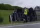 Circulaţie întreruptă între Baia Mare şi Dej! Un TIR s-a răsturnat pe DN1C în Sălaj