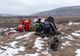 Accident rutier în Viştea! Un bărbat a fost rănit după ce s-a răsturnat cu maşina pe câmp (FOTO)