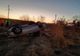 Accident la ieşire din Șaula! Una dintre maşini s-a răsturnat pe câmp (FOTO)