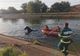 Cal salvat de pompieri după ce a căzut în canalul betonat al râului Someș (FOTO)