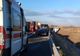 ACCIDENT GRAV ȘI TRAFIC OPRIT PE AUTOSTRADA A1 DEVA - NĂDLAC. CINCI PERSOANE, RĂNITE DUPĂ CIOCNIREA DINTRE UN AUTOTREN ȘI UN AUTOTURISM 8+1